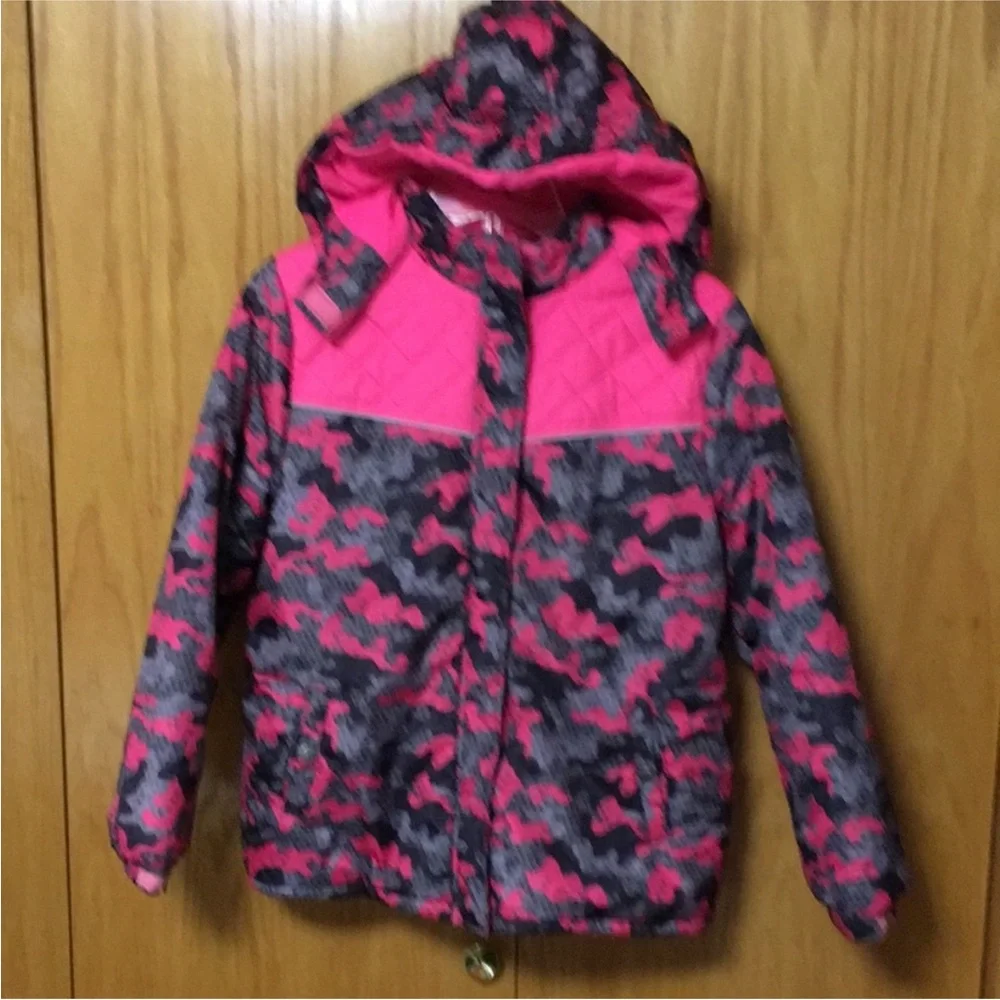 Pink Platinum Advanced Girls Winter Camo Puffer Jacket